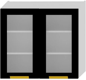 Kuchynská skrinka Denis ws80 čierna mat/biela