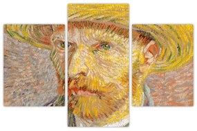 Obraz - Vincent van Gogh, Self-Portrait with a Straw Hat (The Potato Peeler), reprodukcia (90x60 cm)