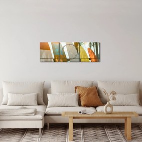 Obraz - Surfovacie dosky (s hodinami) (90x30 cm)