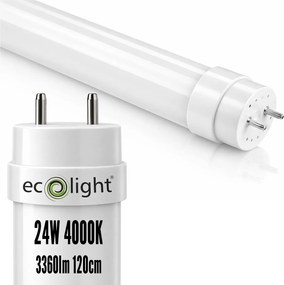 LED trubicové svetlo 120CM T8 24W 3360lm 4000K silné neutrálne svetlo