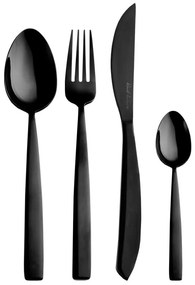 Jedálenský príbor BLACK Luxure 24 dielov