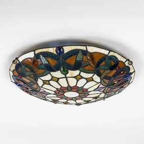 BRILAGI - Tiffany vitrážové stropné svietidlo LUISA 2xE27/60W/230V priemer 40 cm