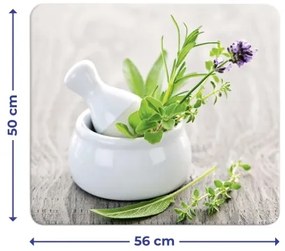 WENKO 2712940500 - Krycia doska ABDECKPLATTE - Vhodná pre potraviny, 56x50 cm, pestrofarebná/priehľadná