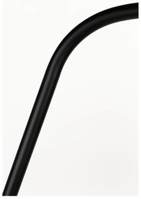 Čierna stojacia lampa s textilným tienidlom (výška 220 cm) Martine – White Label