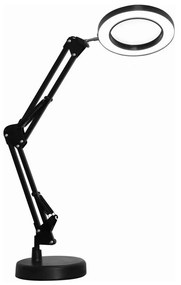 LED Stmievateľná stolná lampa s lupou LED/10W/230V 3000/4500/6000K