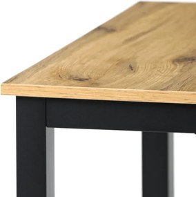 Jedálenský stôl 110x70 cm GDT-202 OAK divoký dub / čierny