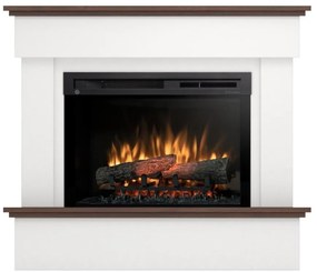 Elektrický krb Tormes 26 biely/tmavý dub