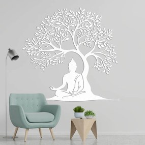 Drevený obraz strom života a Budha | SENTOP HDF0546