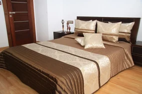 Luxusné hnedé prehozy na posteľ Šírka: 200 cm | Dĺžka: 220 cm