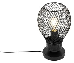 Dizajnová stolná lampa čierna - Raga