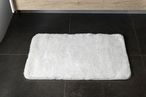 Gedy Gedy, FUZZY kúpeľňová predložka, 50x80 cm, 100% polyester, protisklz, biela, 96FY508002