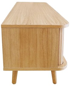 TV stolík v dekore duba v prírodnej farbe 138x50 cm Rove – Woodman