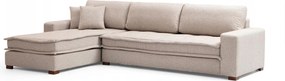 Rohová sedačka Lenusena (L) (pieskovo béžová)
