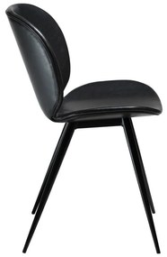 Čierna koženková stolička DAN-FORM Denmark Cloud