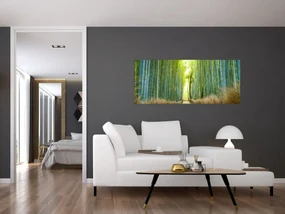 Obraz - Bambusový les (120x50 cm)