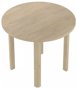 Jedálenský stôl Adam - priemer 80 cm, dub cremona