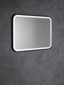 Sapho Sapho, CETIS zrkadlo s LED osvetlením 100x70cm, čierna mat, CT100