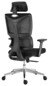 Kancelárska ergonomická stolička Neoseat CALVANI — čierna, nosnosť 150 kg