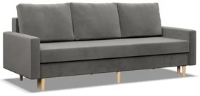 Trojmiestna rozkladacia sedačka BLANK Elegant svetlosivá