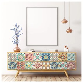 Sada 24 samolepiek na nábytok Ambiance Georgina, 10 × 10 cm