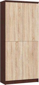 Skriňa Rexa III 80 cm wenge/dub sonoma