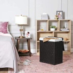 Ručne tkaný kôš na bielizeň 90 l LCB51BK