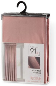 ZATEMŇOVACÍ ZÁVES NA PÁSKE ROSA 140X270 CM STARORUŽOVÁ
