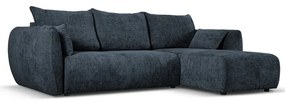 Tmavomodrá rohová pohovka (pravý roh) Matera – Cosmopolitan Design