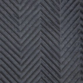 Dekorstudio Zamatový prehoz na posteľ SOFIA v čiernej farbe Rozmer prehozu (šírka x dĺžka): 220x240cm