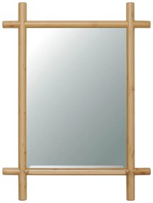 Nástenné zrkadlo B027 NAT, bambus