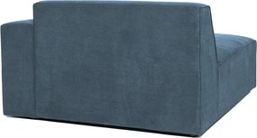 Modrý menčestrový modul pohovky (pravý roh) Sting – Scandic