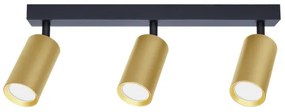 Brilagi - LED stmievateľné bodové svietidlo SELE GOLDEN 3xGU10/6,5W/230V čierna/zlatá