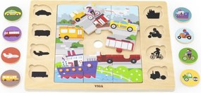 Puzzle súprava Viga 44742 - dopravné prostriedky