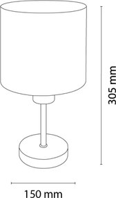 BRILAGI - Stolná lampa BOBO WOOD 1xE27/25W/230V dub/čierna/ružová