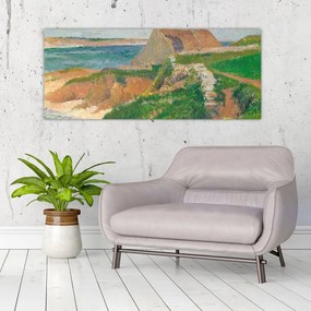 Obraz - Henri Moret, The Island of Raguenez, Brittany, reprodukcia (120x50 cm)