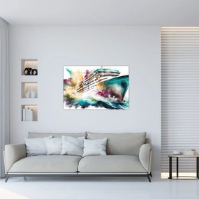 Obraz - Akvarelové more (90x60 cm)