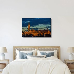 Obraz osvetlenej stavby (90x60 cm)