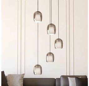 Eglo 901194 - Luster na lanku CIAMPINO 5xE27/28W/230V šedá EG901194
