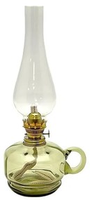 Petrolejová lampa MONIKA 34 cm lesná zelená