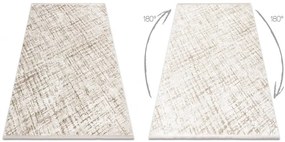 Koberec DUKE 51550 béžový / krémový, károvaný / strapce