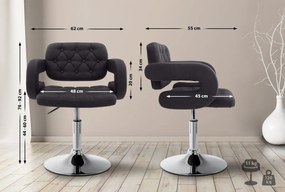 Kreslo Dublin - látka - Čierna