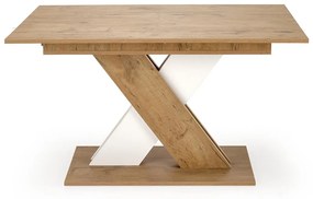 Jídelní rozkládací stůl XARELTO 130/175 cm dub lancelot/bílý