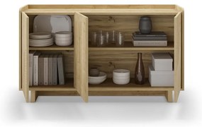 Komoda v dekore duba v prírodnej farbe 140x80x40 cm Daira – Marckeric