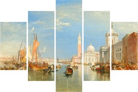 Obraz - Joseph Mallord William Turner, Venice the Dogana and San Giorgio Maggiore, reprodukcia (150x105 cm)