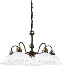 Kolarz 731.85.73 - Luster na reťazi NONNA 5xE27/75W/230V