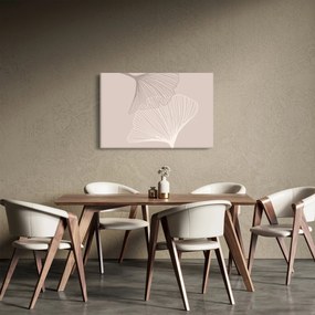 Obraz - Béžové listy N⁰2 (90x60 cm)