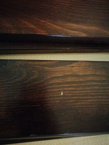 AKCIA Posteľ Laura 140 x 200 cm, orech II.akosť Rošt: Bez roštu, Matrac: Bez matraca