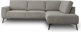 Sivobéžová ženilková rohová pohovka (pravý roh/do L) Amsterdam – Scandic