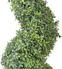 Umelá rastlina v kvetináči 158 cm BUXUS SPIRAL TREE Beliani