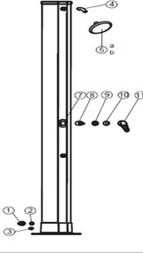 Marimex | Krytka kohútika solárnej sprchy UNO 40 l hliníkové | 10992076